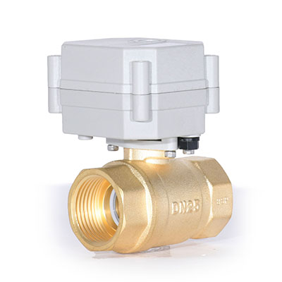 Switch Type - 1'' Brass 2-Way Indicated Electric Motorized On-Off Ball Valve