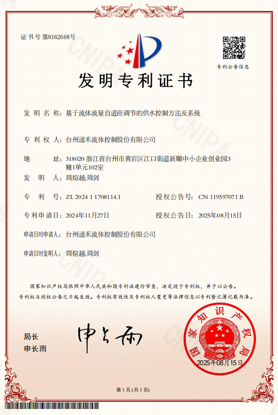 Patent of invention